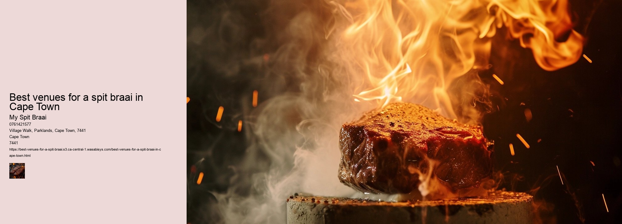 Best venues for a spit braai in Cape Town