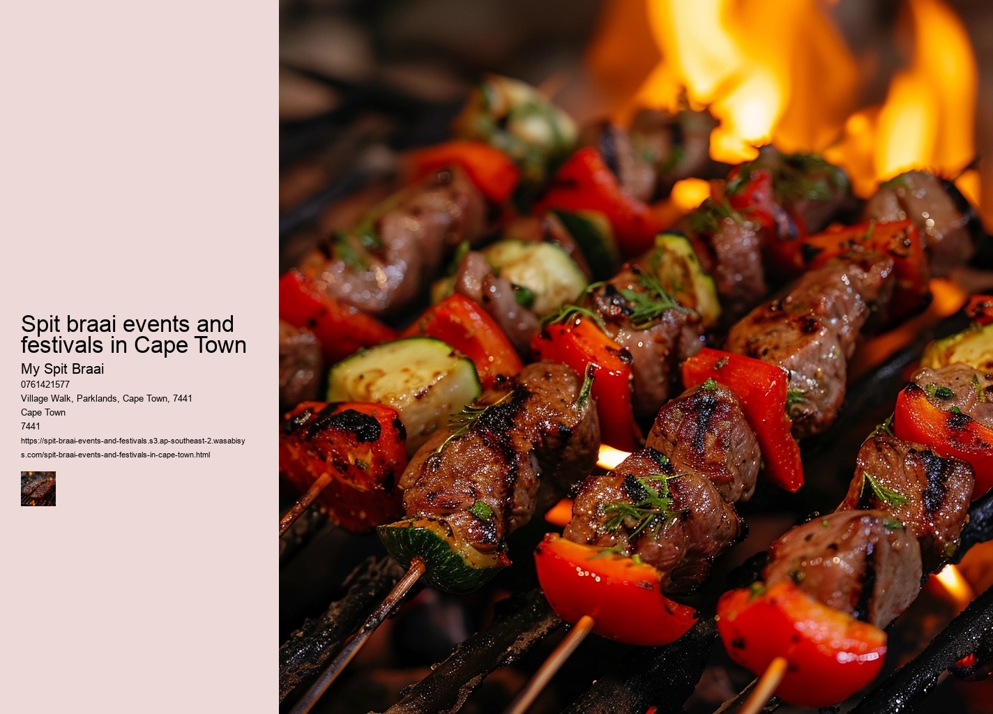 Spit braai events and festivals in Cape Town